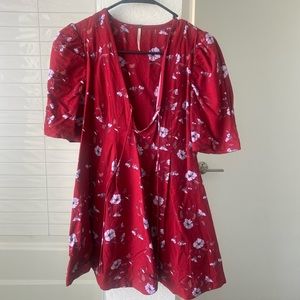 Free People Floral Mini Sundress